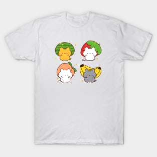 Cats And Fruit Hats T-Shirt